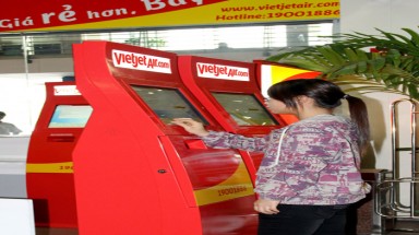  VietJetAir với hệ thống check-in tự động đầu tiên