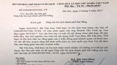  Bộ Văn hóa, Thể thao và Du lịch có “Thiếu hiểu biết, hống hách và ngang ngược”?