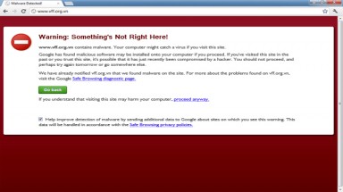  Website VFF bị Google đưa vào “danh sách đen”