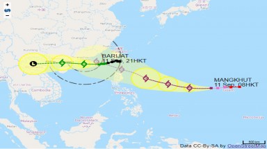  Điều gì xảy ra khi bão số 5 và siêu bão MANGKHUT gặp nhau?