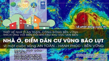  Lễ công bố thể lệ cuộc thi “Thiết kế nhà ở an toàn - cộng đồng bền vững với biến đổi khí hậu khu vực ven biển”