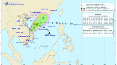  Áp thấp nhiệt đới (Kajiki): Một trường hợp hiếm gặp