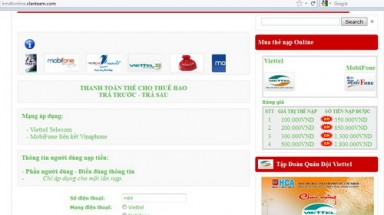  Website lừa nạp tiền điện thoại