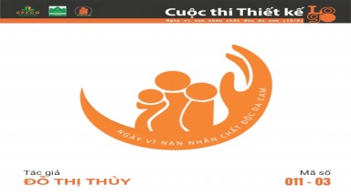 Tác phẩm tham dự cuộc thi thiết kế Logo "Ngày Vì nạn nhân chất độc da cam (10/8)" mã số 011-03